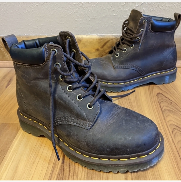 Dr. Martens Shoes - Dr. Martens 939 6 Eye Ben Boot Brown Men US 6 Ladies 7 UK 5 EU 38 Air Walk AW004